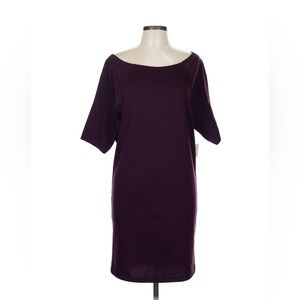 RACHEL Rachel Roy Deep Purple off the shoulder dress size 8